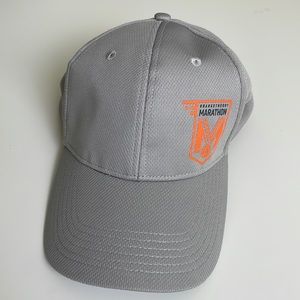 Orangetheory Unisex Light Gray Snapback Cap with Marathon Graphic- One Size